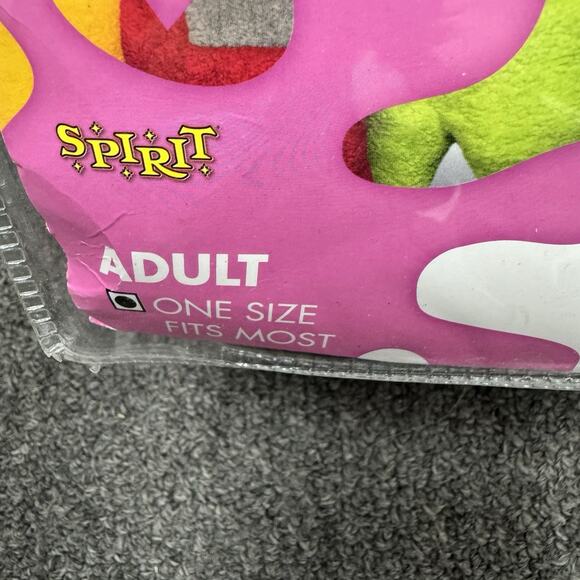 Spirit Halloween TInky Winky Costume Adult One Size Jumpsuit Hood Gloves Purple - Picture 3 of 6